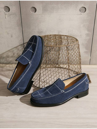 Brillette Suede Loafer Blue - FLAP'F - BALAAN 2