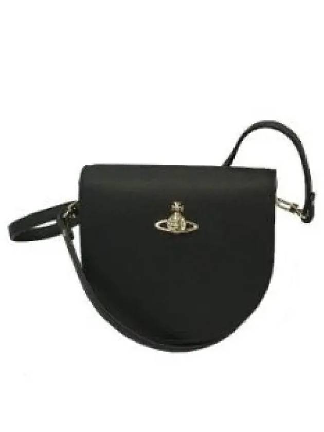 Saffiano Saddle Cross Bag Black - VIVIENNE WESTWOOD - BALAAN 2