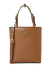 Triangle Logo Tote Bag Brown - PRADA - BALAAN 2