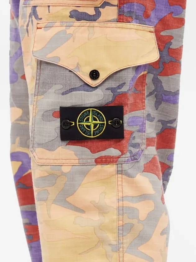 Heritage Camo Ripstop Nylon Cargo Pants Beige - STONE ISLAND - BALAAN 6