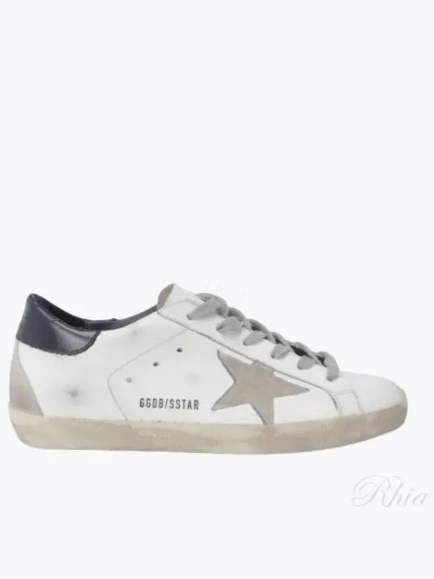 Superstar Heel Tab Low Sneakers White Navy - GOLDEN GOOSE - BALAAN 2