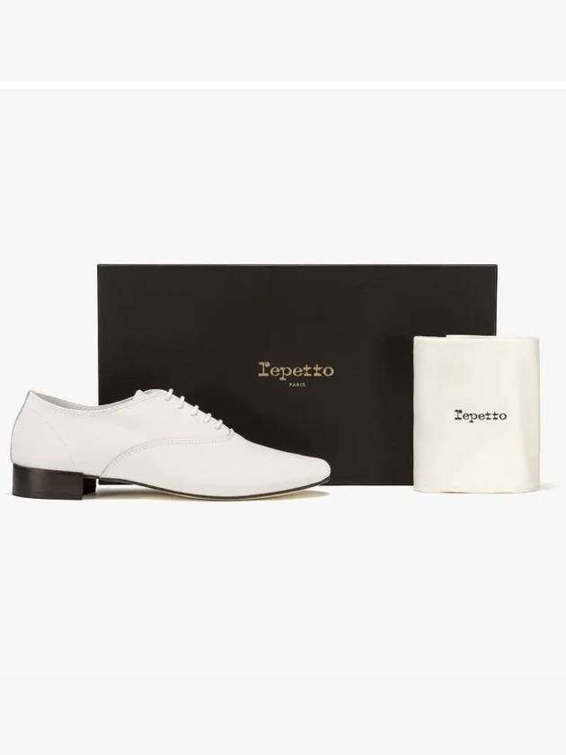 Women's Zizi Matte Leather Oxford White - REPETTO - BALAAN 5