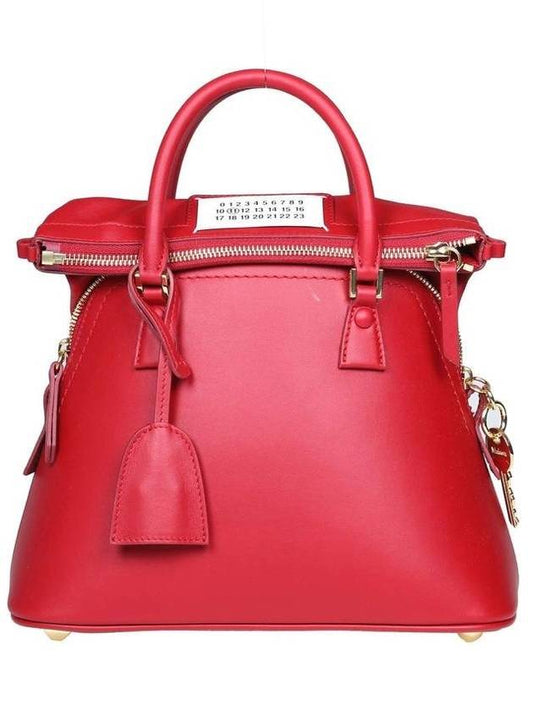 5AC Stitch Logo Top Handle Tote Bag Red - MAISON MARGIELA - BALAAN 1