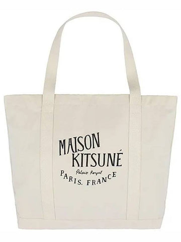 Palais Royal Shopping Tote Bag Ecru - MAISON KITSUNE - BALAAN 1