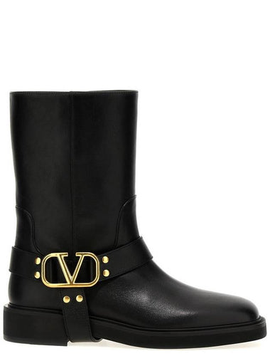 Valentino Garavani Valentino Garavani 'Vlogo Signature' Ankle Boots - VALENTINO - BALAAN 1