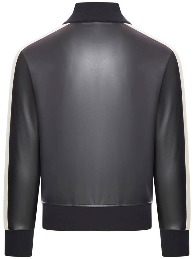 PALM ANGELS LEATHER EFFECT TRACK JACKET - PALM ANGELS - BALAAN 2