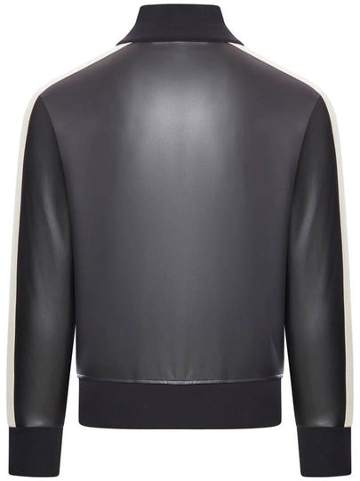 PALM ANGELS LEATHER EFFECT TRACK JACKET - PALM ANGELS - BALAAN 2