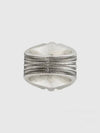 Silver Interlocking G Engraved Ring 728399 J8400 0728 - GUCCI - BALAAN 4