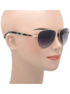 Women's Acetate Aqua Gold Gray Aviator Style Sunglasses - OSCAR DE LA RENTA - BALAAN 1