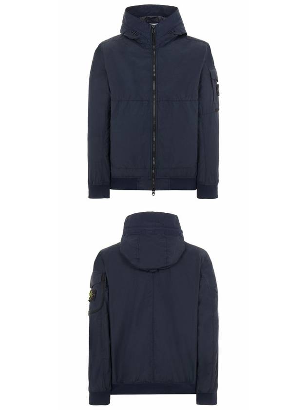 Men's Wappen Patch Naslan Watro Hooded Jacket Navy - STONE ISLAND - BALAAN 5