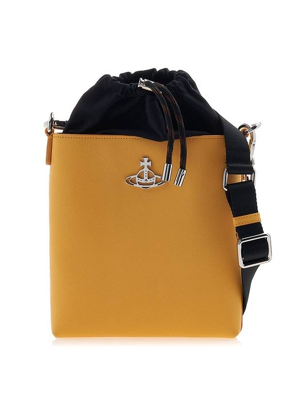 Saffiano Drawstring Cross Bag Yellow - VIVIENNE WESTWOOD - BALAAN 1