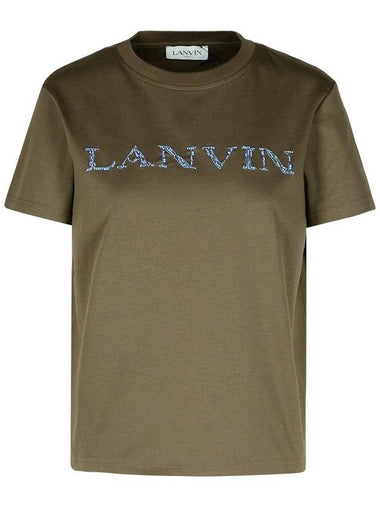 Lanvin Brown Cotton T-Shirt - LANVIN - BALAAN 1