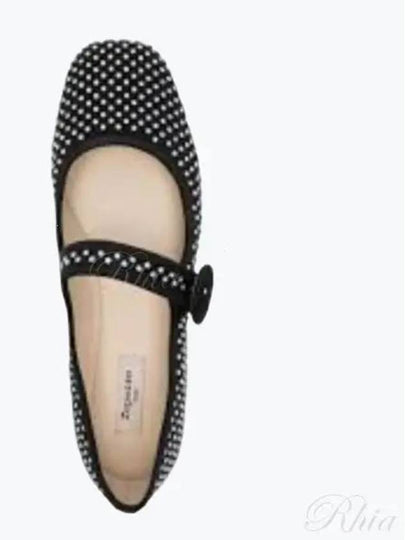 Georgia Square Toe Mary Janes Flat Black - REPETTO - BALAAN 2