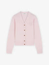 Embroidery Bold Fox Head Cardigan Light Pink - MAISON KITSUNE - BALAAN 2