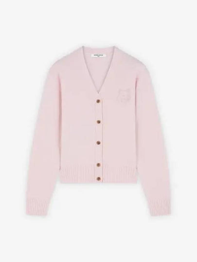 Embroidery Bold Fox Head Cardigan Light Pink - MAISON KITSUNE - BALAAN 2