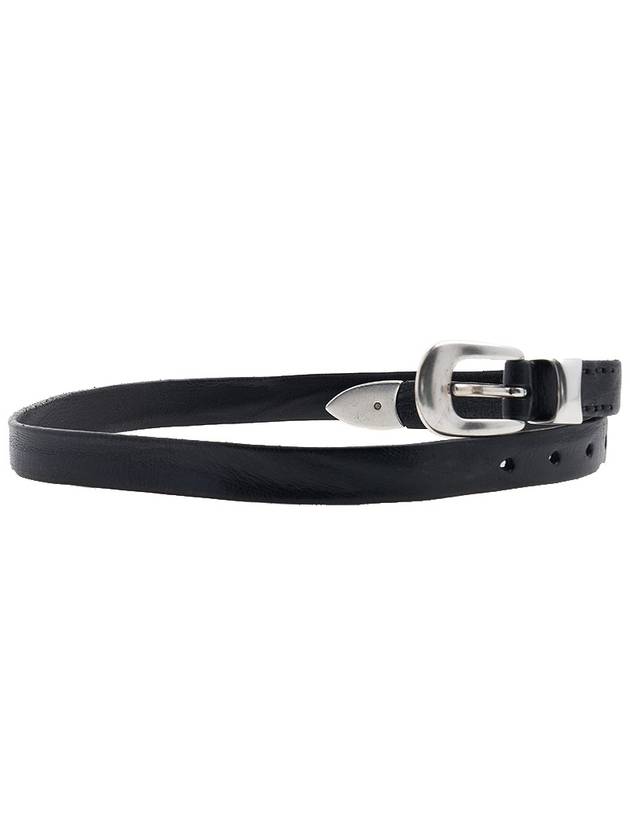 Men's 2cm Leather Belt Black - OUR LEGACY - BALAAN 4