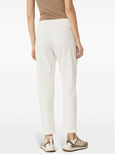 Brunello Cucinelli Trousers White - BRUNELLO CUCINELLI - BALAAN 2