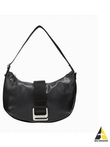 JEANS Women s Black CKJ Off Duty Medium Crescent Shoulder Bag DH3504 001 - CALVIN KLEIN - BALAAN 1