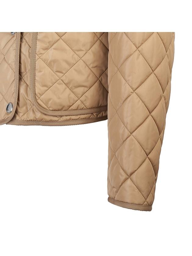 Women's Cropped Quilted Hoodie Jacket Archives Beige - BURBERRY - BALAAN 8