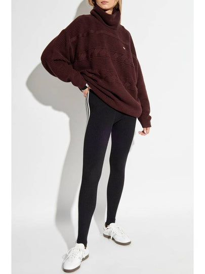 ADIDAS Originals Turtleneck With Logo, Women's, Brown - ADIDAS ORIGINALS - BALAAN 2