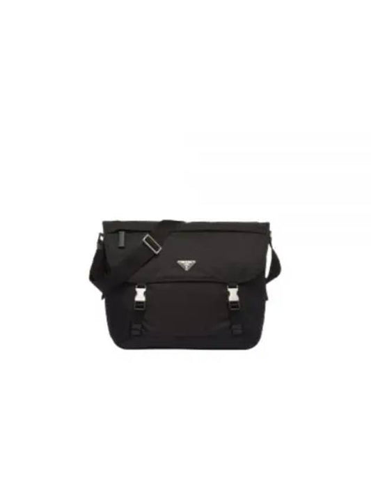 Re-Nylon Saffiano Messenger Bag Black - PRADA - BALAAN 2