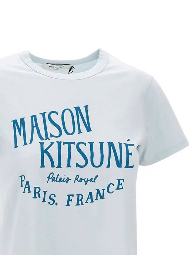 Palais Royal Classic Short Sleeve T-Shirt Grey Blue - MAISON KITSUNE - BALAAN 5