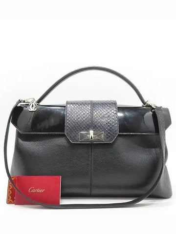 Black 2 WAY bag - CARTIER - BALAAN 1