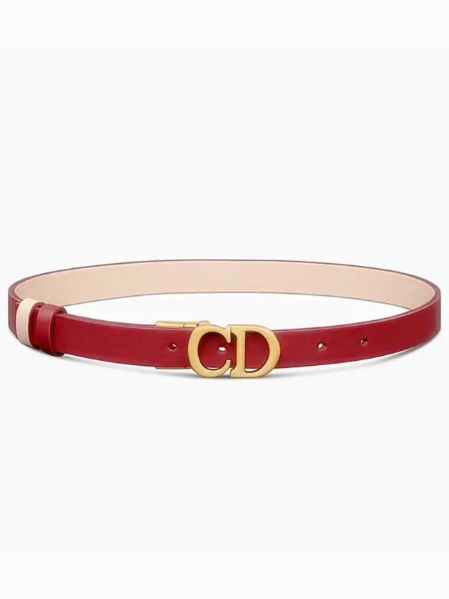 Saddle Reversible CD Buckle Calfskin Belt Brown - DIOR - BALAAN 2