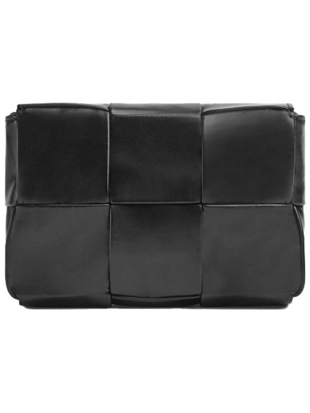 Cassette Small Leather Cross Bag Black - BOTTEGA VENETA - BALAAN 4