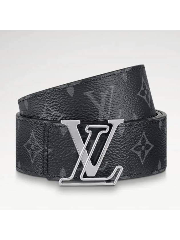 Monogram LV Line Reversible 40MM Leather Belt Black Khaki - LOUIS VUITTON - BALAAN 4