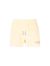 Embroidered Logo Terry Shorts Yellow - SPORTY & RICH - BALAAN 2