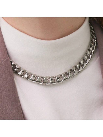 Surgical Steel Chain Necklace Silver - BASSCLEF - BALAAN 2