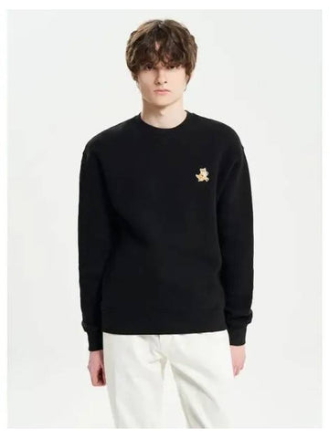 Men s Speedy Fox Patch Comfort Sweatshirt Black Domestic Product GM0024071864478 - MAISON KITSUNE - BALAAN 1