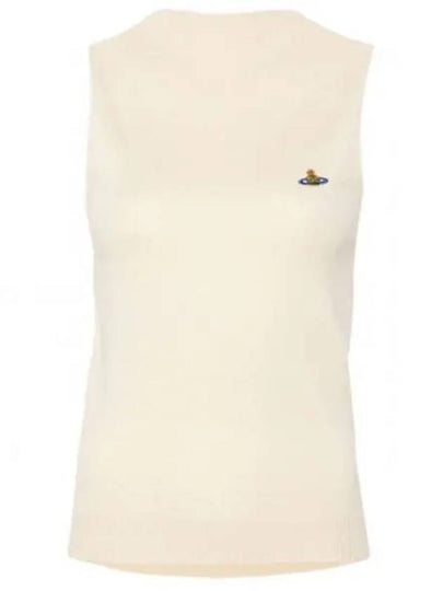 ORB Logo Sleeveless Off White - VIVIENNE WESTWOOD - BALAAN 2