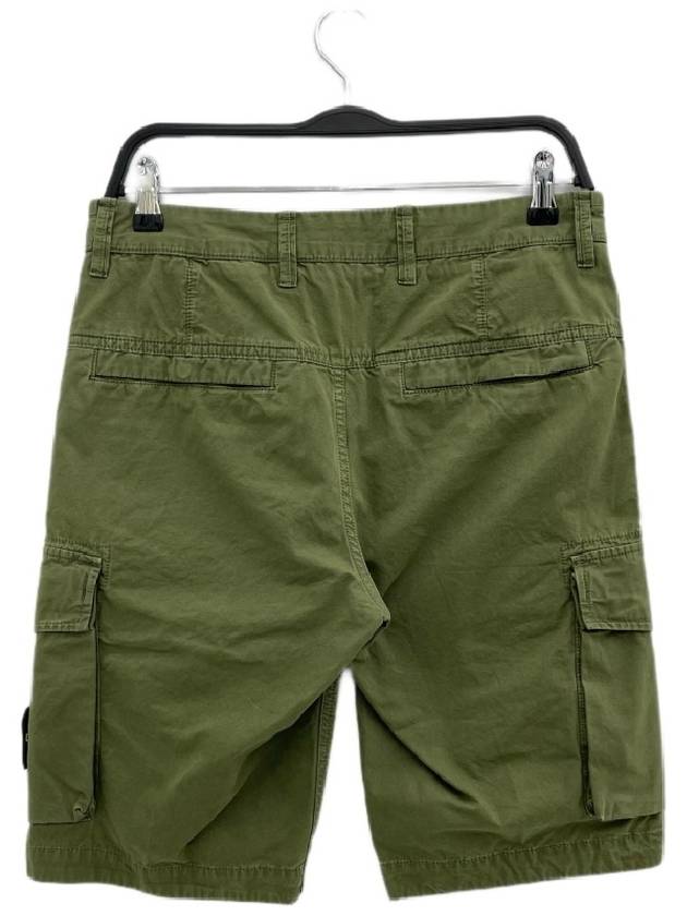 Wappen Patch Cargo Shorts Olive Green - STONE ISLAND - BALAAN 3