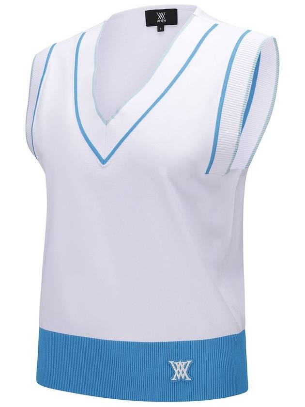 WOMEN ESSENTIAL V NECK VESTWH - ANEWGOLF - BALAAN 3