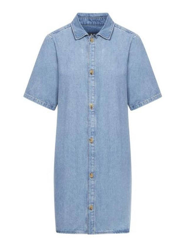 Venezia Short Dress Pale Blue - A.P.C. - BALAAN 1