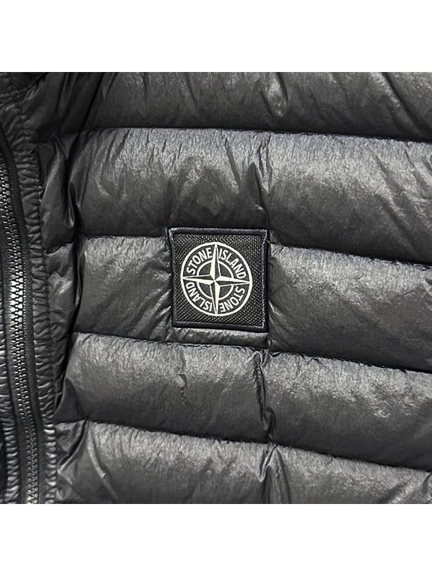 Kids Logo Patch Down Padding Vest 12 14 Black 7716G0332 V0029 - STONE ISLAND - BALAAN 3