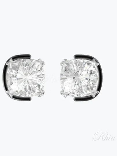 Harmonia Cushion Cut Stud Earrings White - SWAROVSKI - BALAAN 2