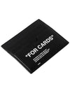 FOR CARDS printing card wallet black - OFF WHITE - BALAAN 5