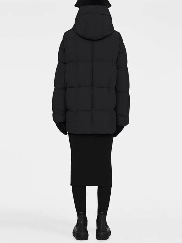 Zipper Quilted Hood Down Padding Black - JIL SANDER - BALAAN 5