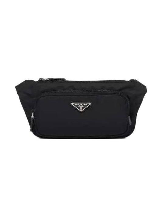 Re-Nylon And Saffiano Leather Shoulder Bag Black - PRADA - BALAAN 1