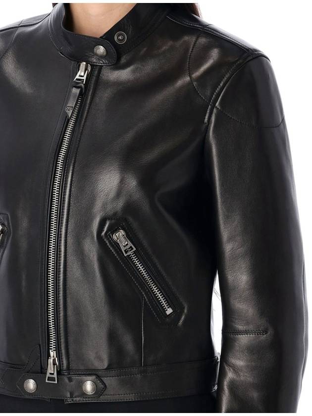 Tom Ford Leather Racer Jacket - TOM FORD - BALAAN 3