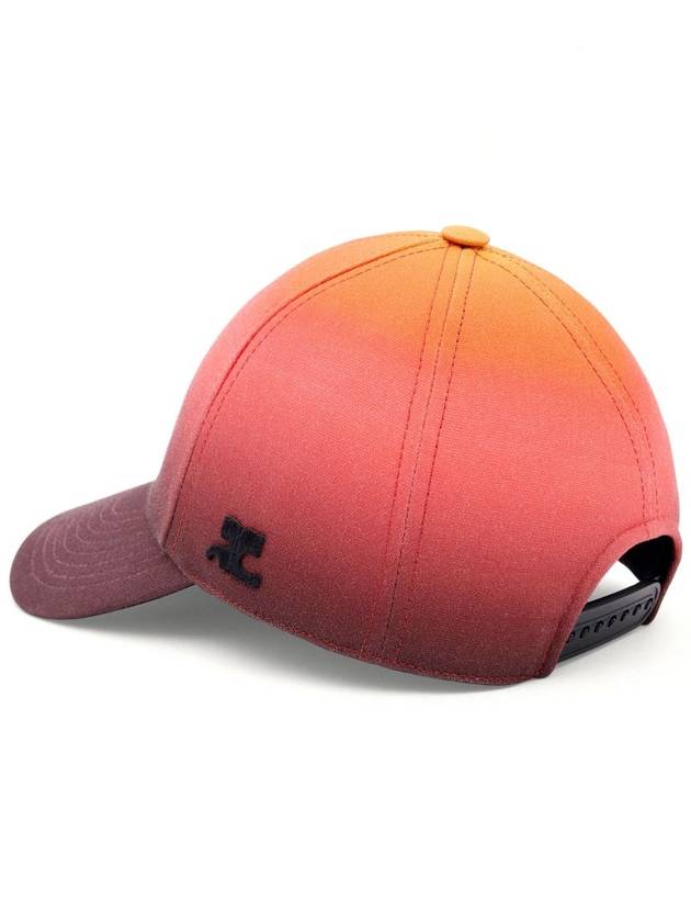 Embroidered Logo Cotton Ball Cap Gradient Sunset - COURREGES - BALAAN 3