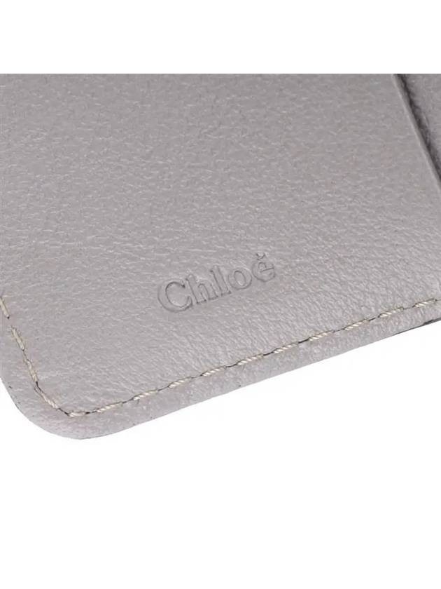 Edith Small Tri-Fold Buffalo Leather Half Wallet Grey - CHLOE - BALAAN 8