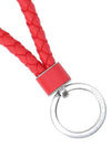 Intrecciato Leather Key Holder Red - BOTTEGA VENETA - BALAAN 3