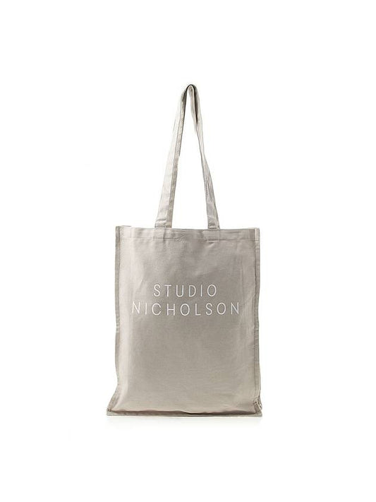 Logo Print Small Tote Bag Dove - STUDIO NICHOLSON - BALAAN 1