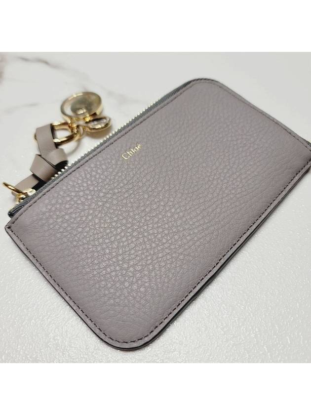 Alphabet Zipper Card Wallet Grey - CHLOE - BALAAN 4