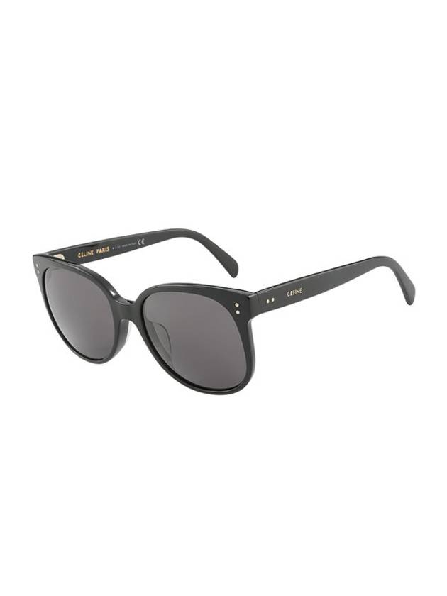 Eyewear Logo Round Acetate Sunglasses Black - CELINE - BALAAN 1