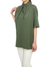 Women's Foulard Short Sleeve T Shirt Green - LEMAIRE - BALAAN 5